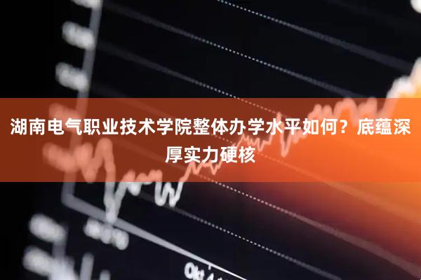 湖南电气职业技术学院整体办学水平如何?底蕴深厚实力硬核